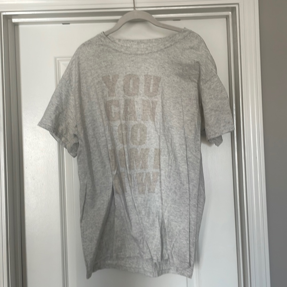 You can go home now workout shirt sz L